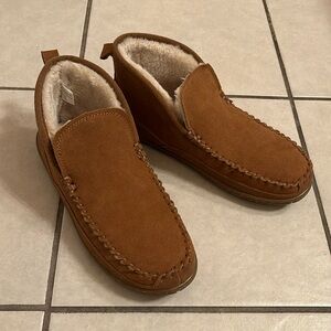 Suede real shearling home shoes slippers boots warm great Christmas gift 9 10